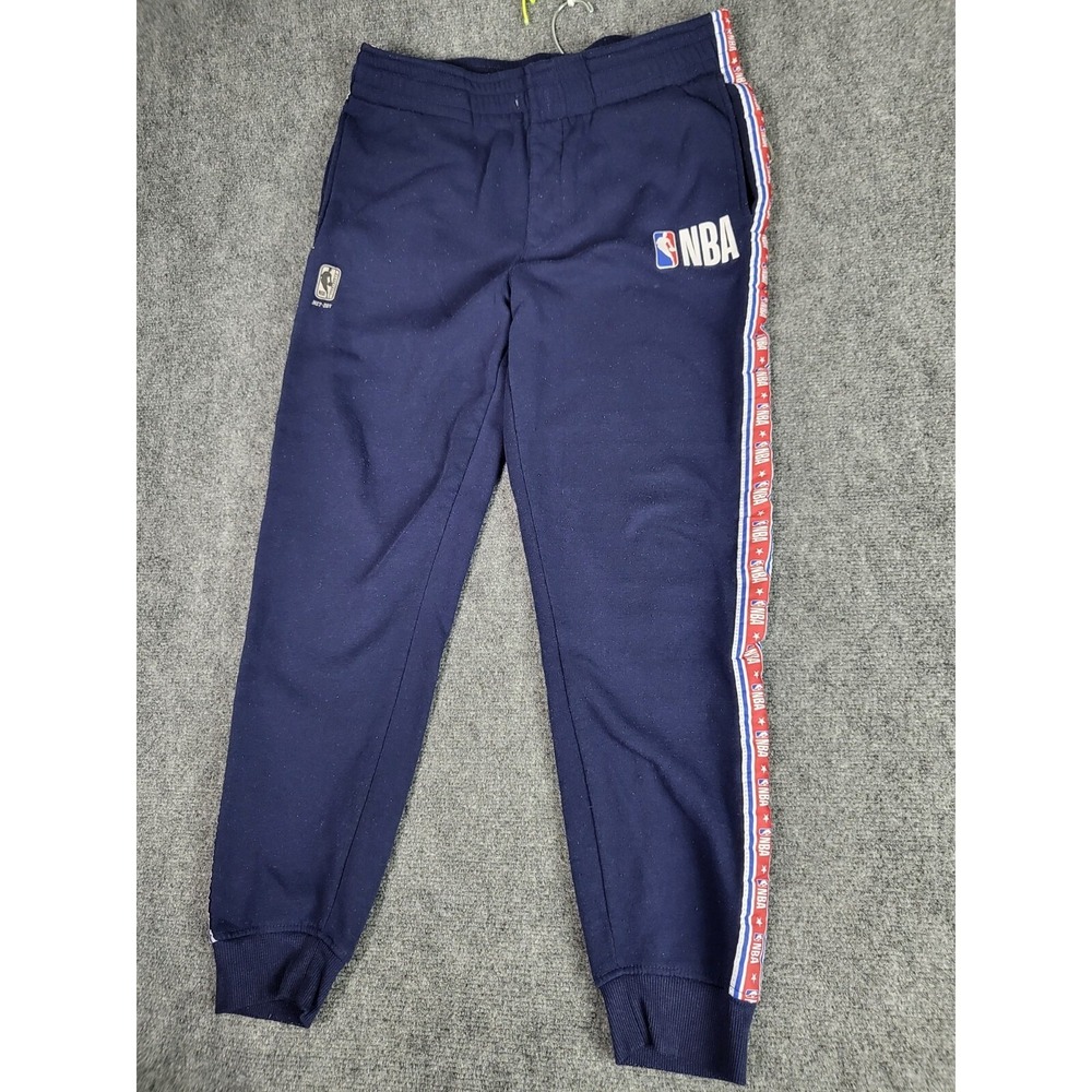NBA Authentics Jogger Sweatpants Men Sz‎ L Navy Basketball Pants Activewear Gym